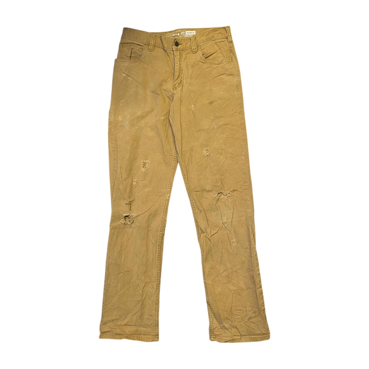 Carhartt Tan Distressed Pants