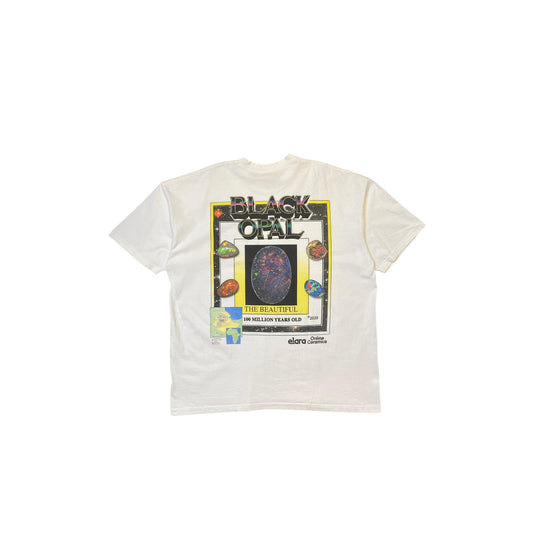 Elara Online Ceramics Black Opal White T-Shirt
