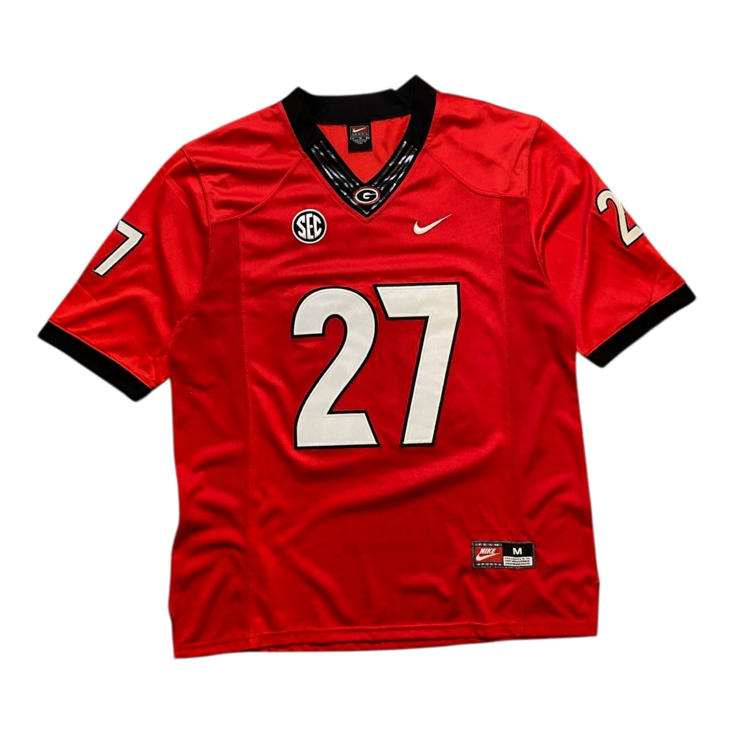 SEC #27 Chubb Georgia Bulldogs Red Jersey