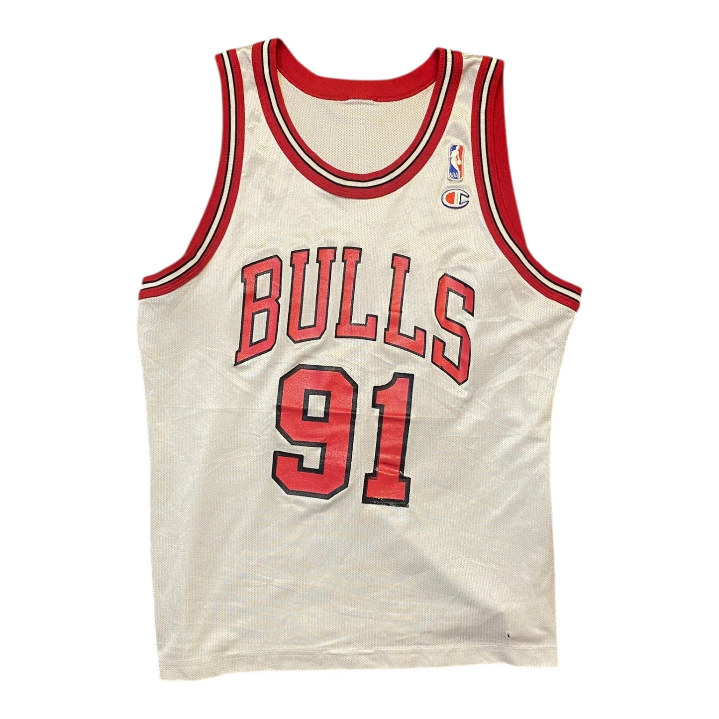 Vintage Champion NBA Bulls #91 Rodman Jersey