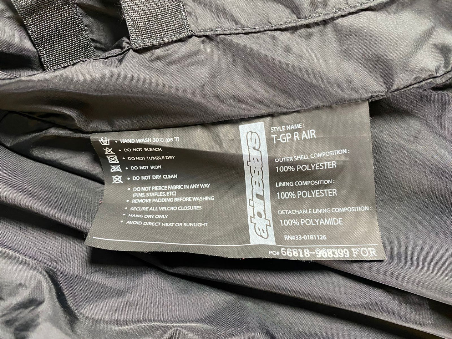 Alpinestars White/Black Motorcycle Jacket