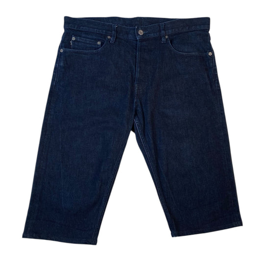 Digg It Thrift & Vintage Stone Island Type RE-T raw indigo denim shorts with a classic five-pocket design