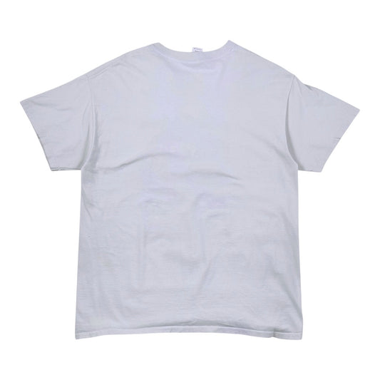 Back view of a plain white Digg It Thrift & Vintage Betty Boop graphic t-shirt on a white background.
