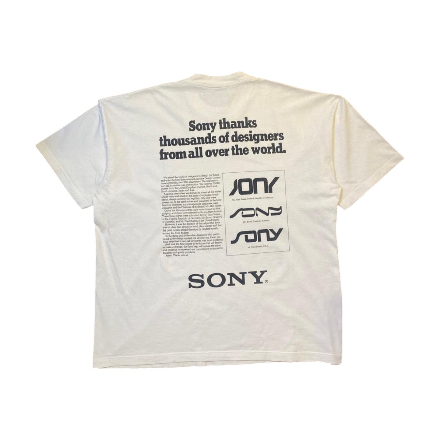 Sony White T-Shirt