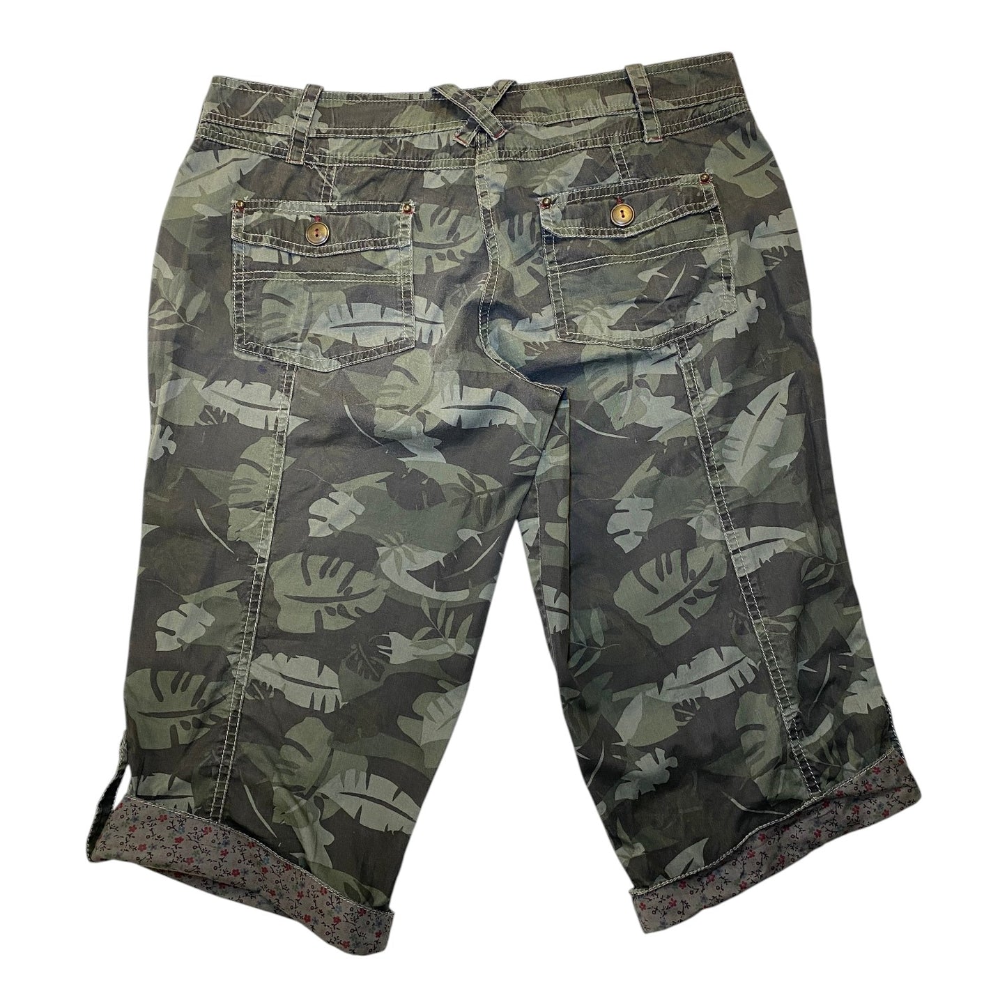 Dorothy Perkins Camo Leaf Pattern Utility Shorts