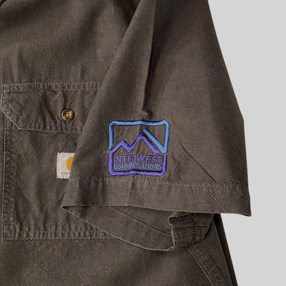Carhartt Loose Fit Interwest Communications Black Chambray Shirt