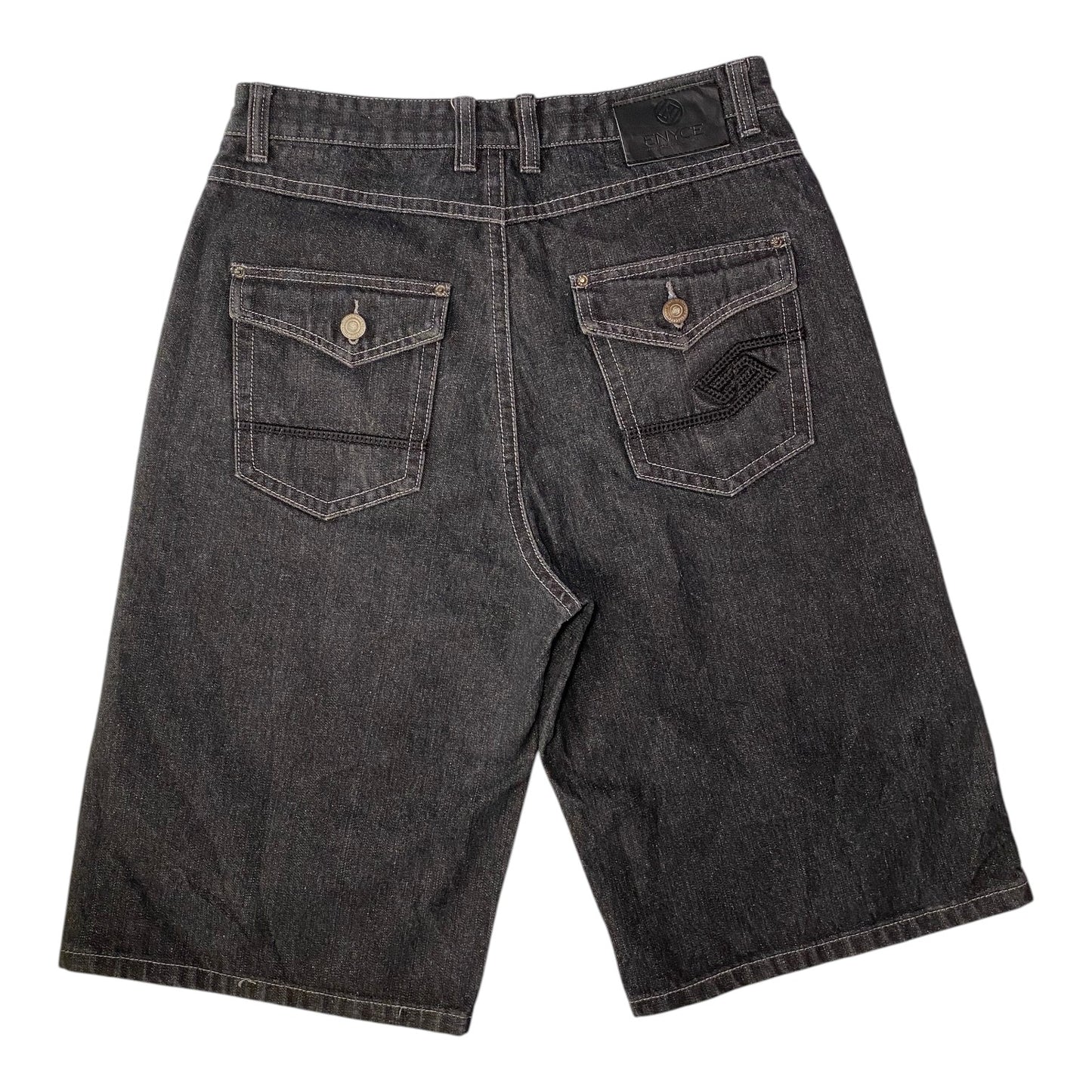 Sean Combs Co Enyce Dark Grey Jeans Shorts