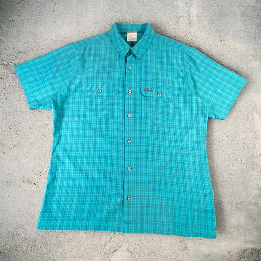 Jack Wolfskin Black & Blue Checkered Shirt