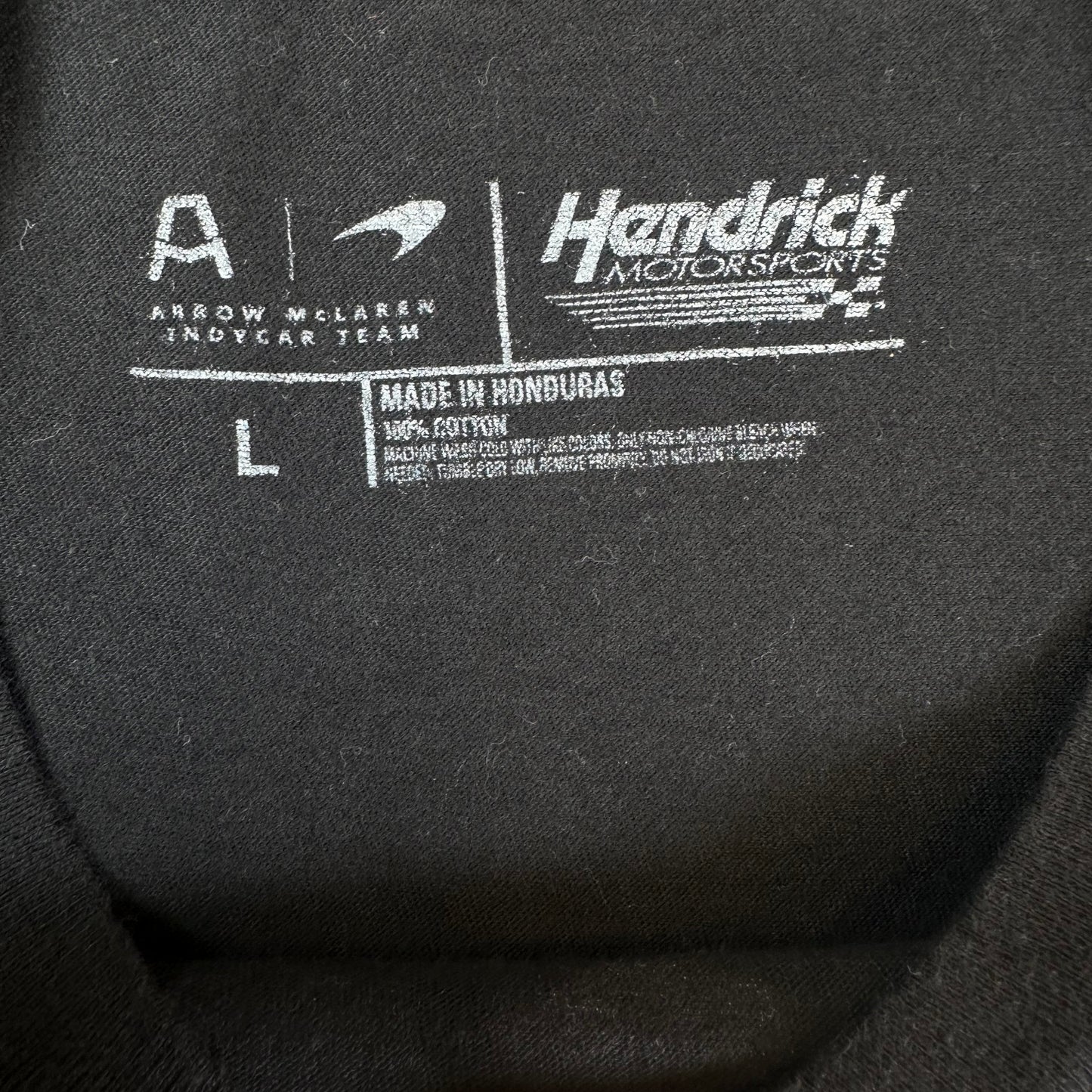 Kyle Larson Arrow McLaren HendrickCars.com Double Duty Black T-shirt