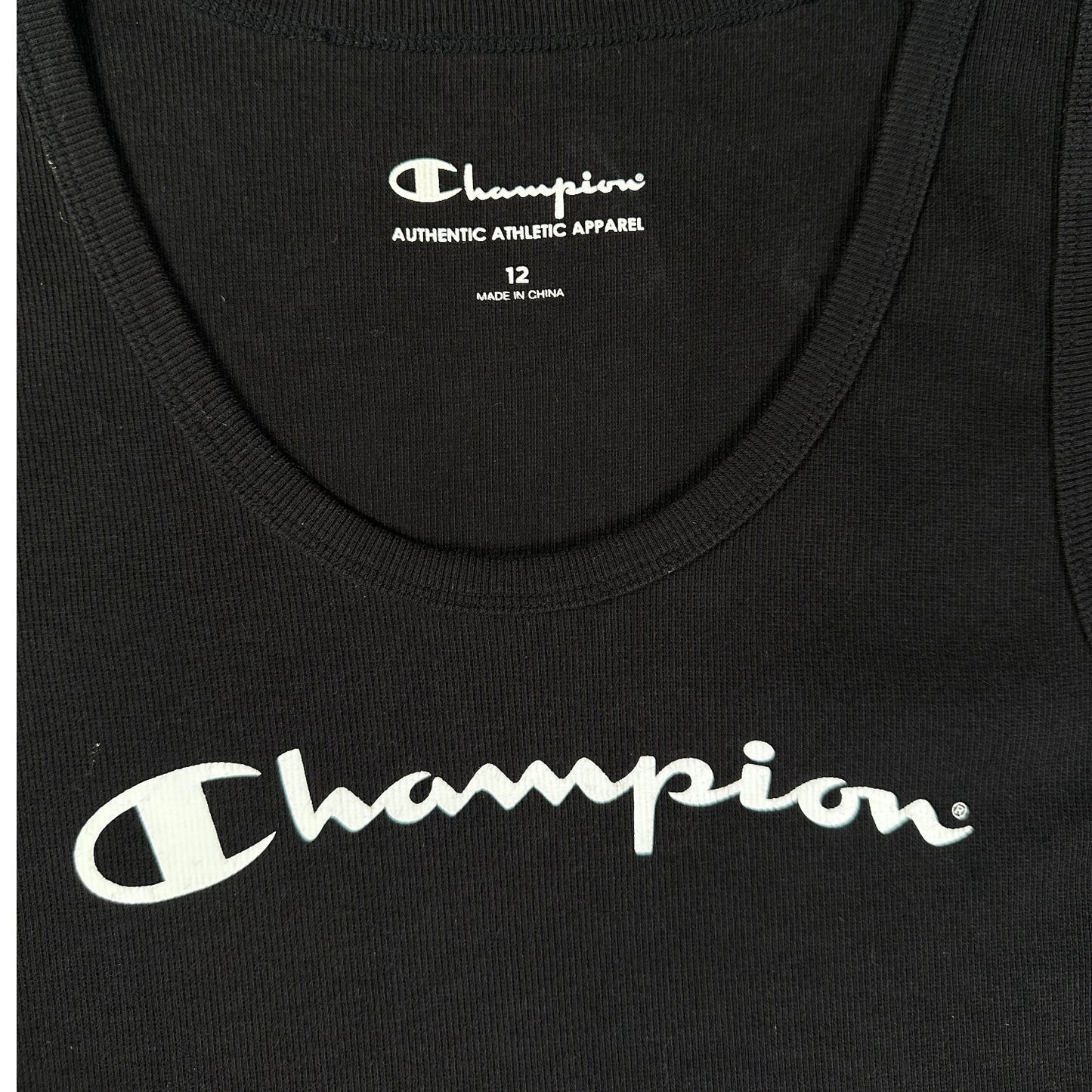 Champion Classics Black Tank Top T-shirt