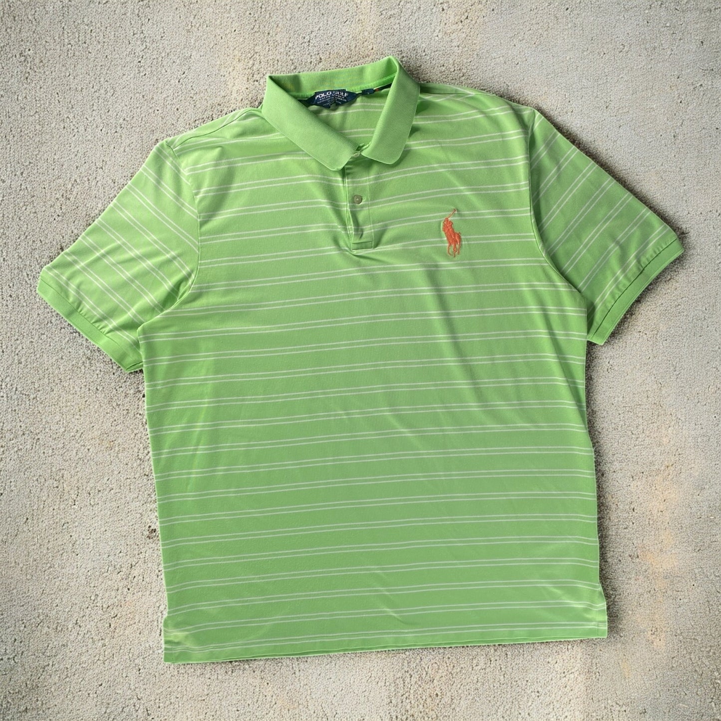 Polo Golf Ralph Lauren Green Stripe Polo T-shirt