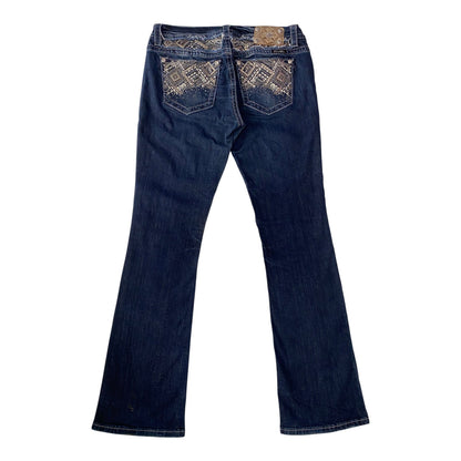 Wmns Miss Me Dark Wash Signature Boot Jeans