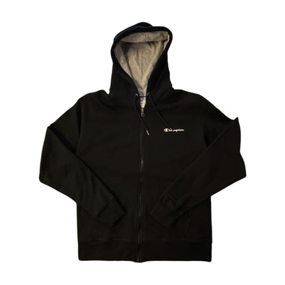 Champion Logo Black Zip Up Hoodie