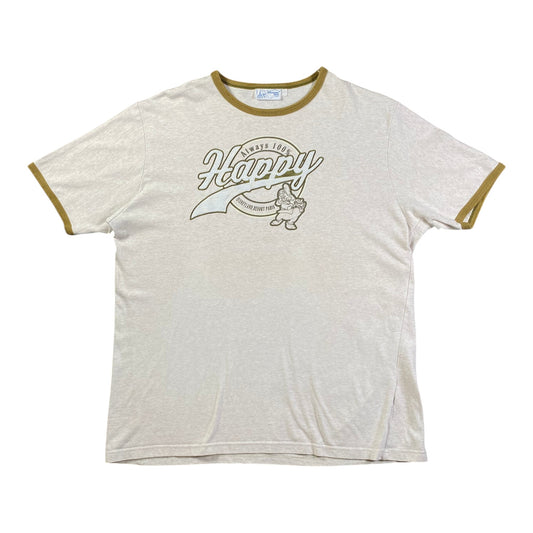 Vintage Disneyland Resort Paris Always Happy Dwarf Cream T-shirt
