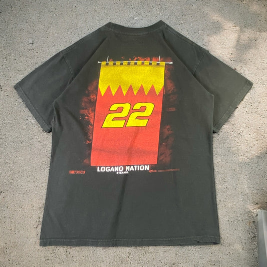 Joey Logano Nation Nascar Black T-shirt