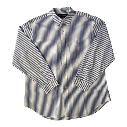 Polo Ralph Lauren Blue & White stripes Classic Fit Button Down Shirt