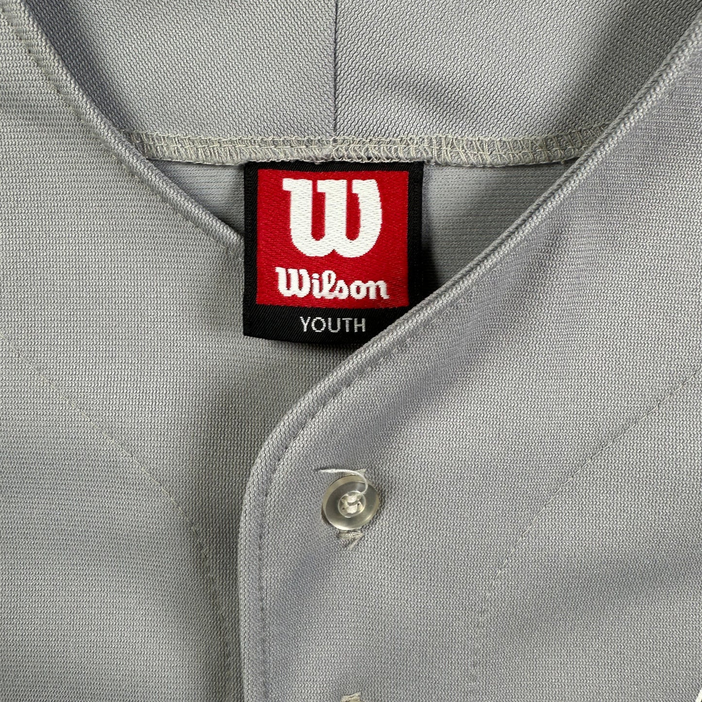 Wilson Youth Dallas Cowboys Deer Park Stars Wiechman Full-Button Gray Jersey