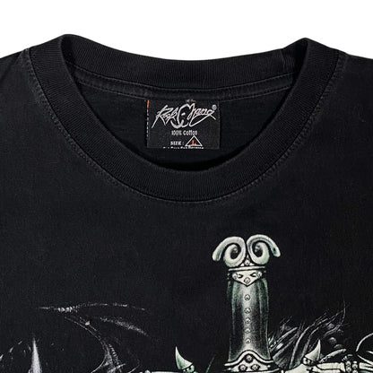 Rock Chang Dark Fantasy Dragon & Pentagram T-Shirt