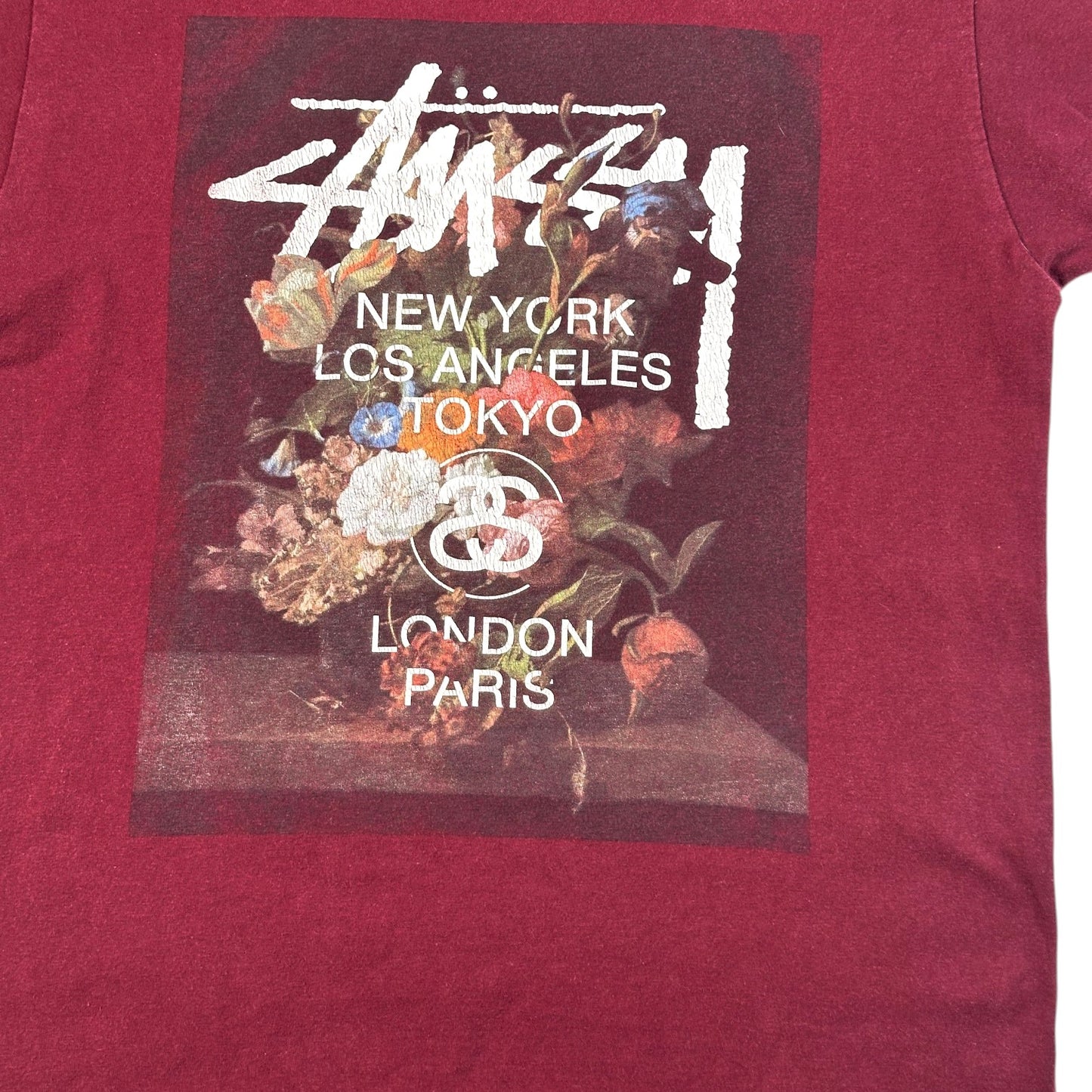Stüssy World Tour Floral Painting T-Shirt
