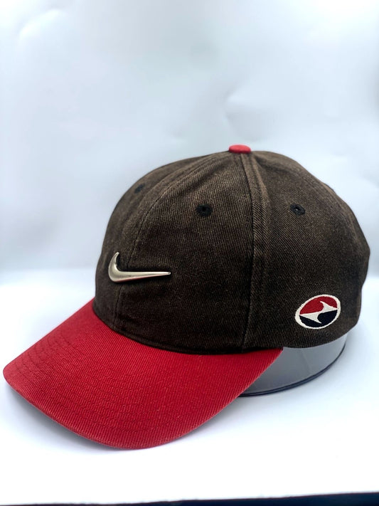 Vintage 90’s Y2k Nike Tiger Woods Metal Swoosh Cap