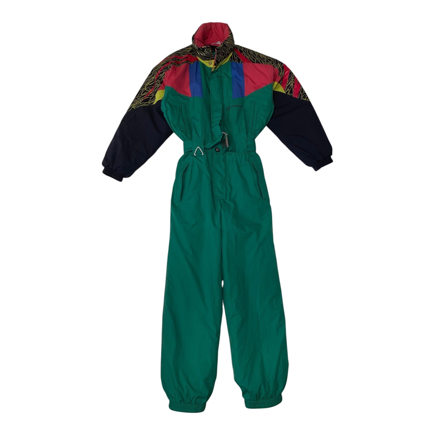 Vintage Sergio Tacchini Multi-Color One-Piece Ski Suit
