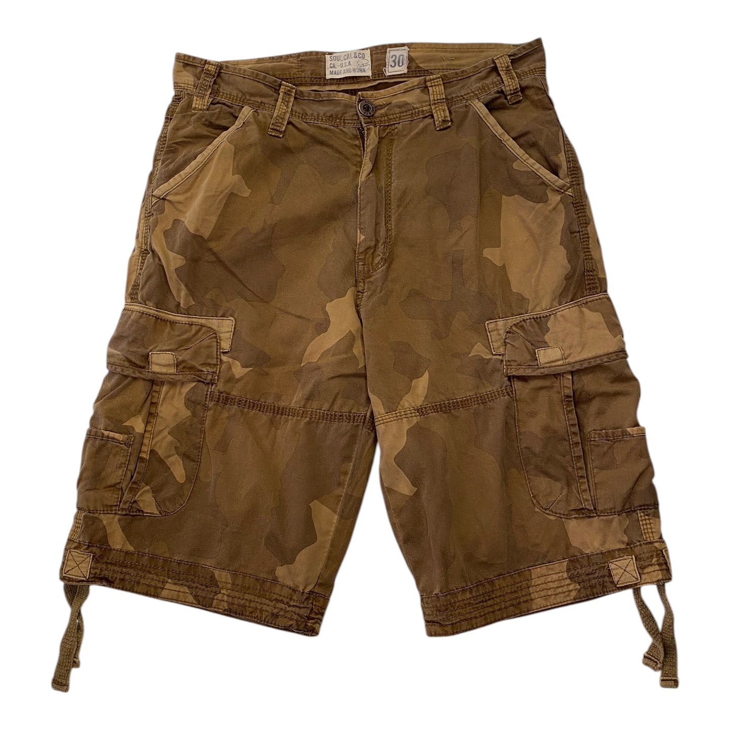 SoulCal & Co Brown Camo Cargo Shorts