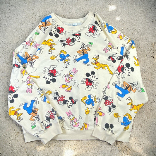 Vintage Mickey Mouse and Friends Pullover Sweatshirt
