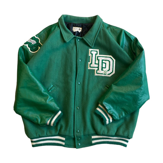 Maverick Green Varsity Jacket