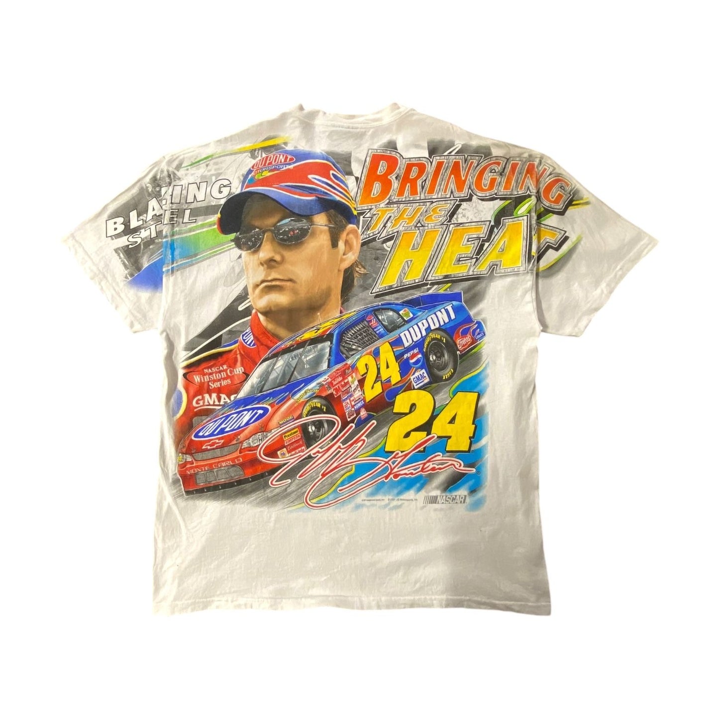 Vintage NASCAR 2001 Jeff Gordon Blazing Steel T-Shirt