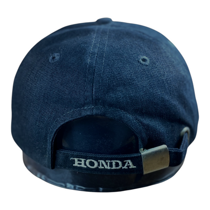 Digg It Thrift & Vintage navy blue Honda baseball cap with adjustable strap and embroidered Honda logo on the back