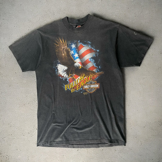 1991 Vintage Harley Davidson Follow The Eagle T-shirt