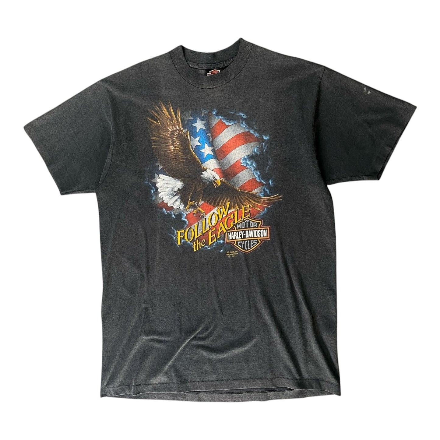 1991 Vintage Harley Davidson Follow The Eagle T-shirt