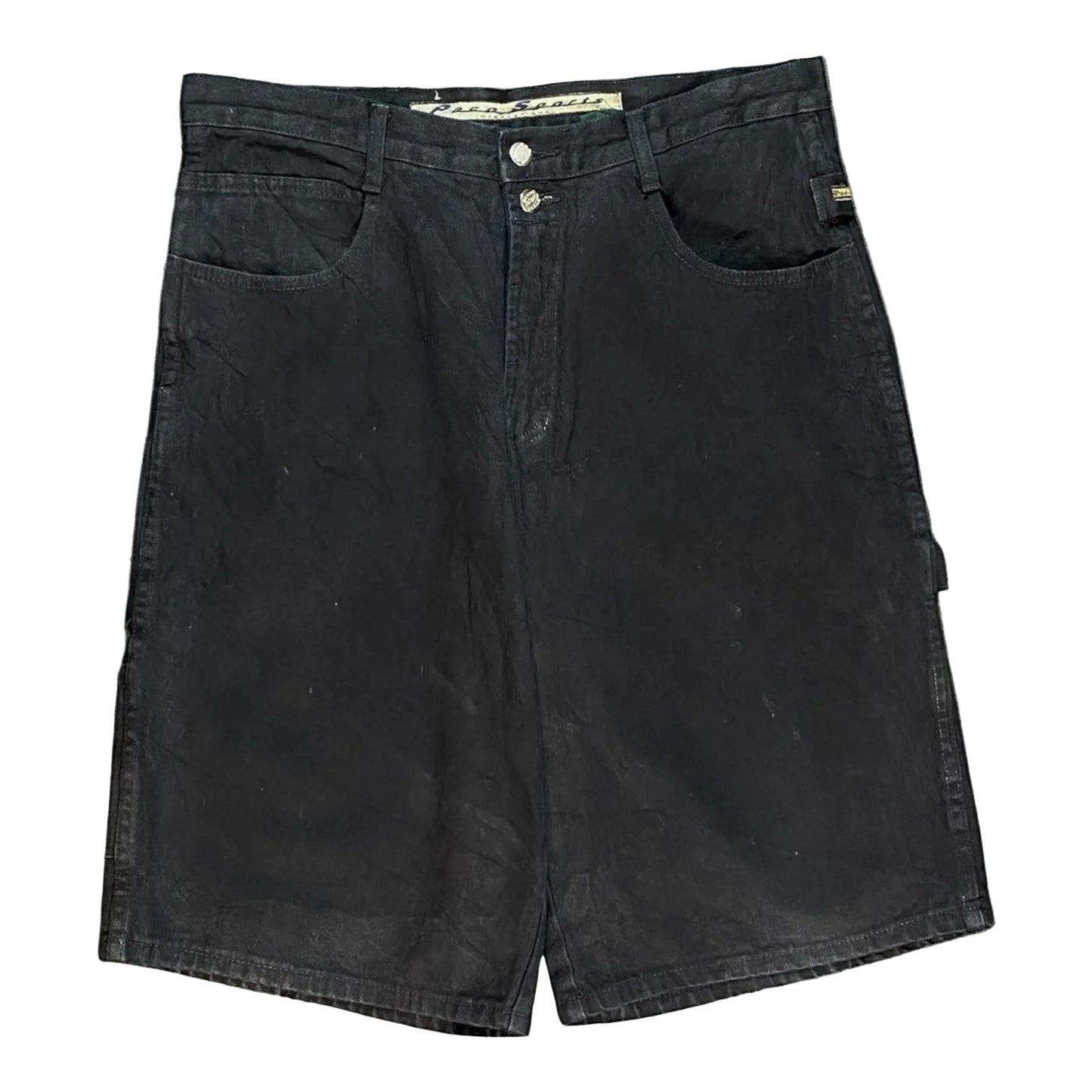 Paco Sports Black Jeans Shorts