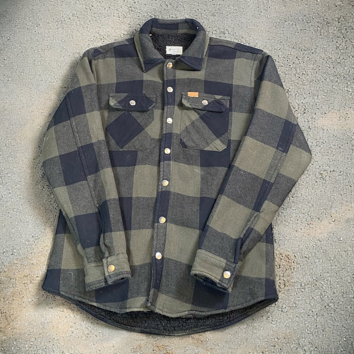 Matix Green Flannel Checkered Shirt