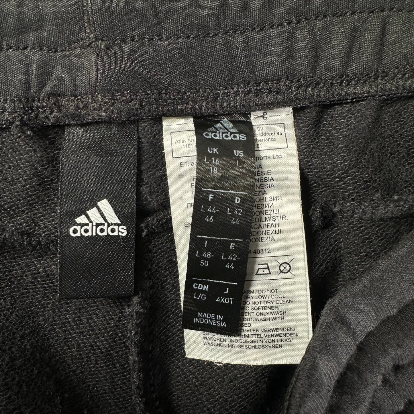 Adidas Black Slim Fit Track Pants