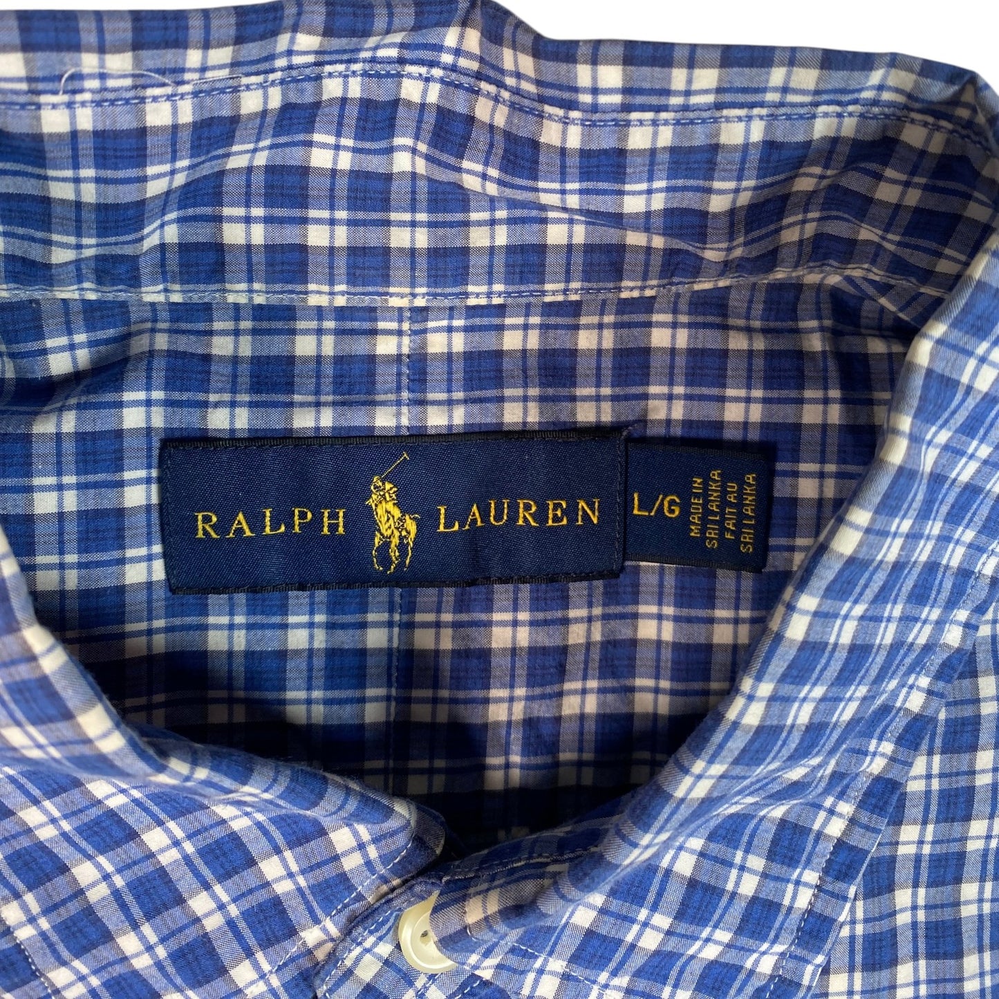 Ralph Lauren Short Sleeve Plaid Button Down Shirt