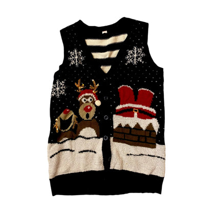 Reindeer Christmas Knit Vest