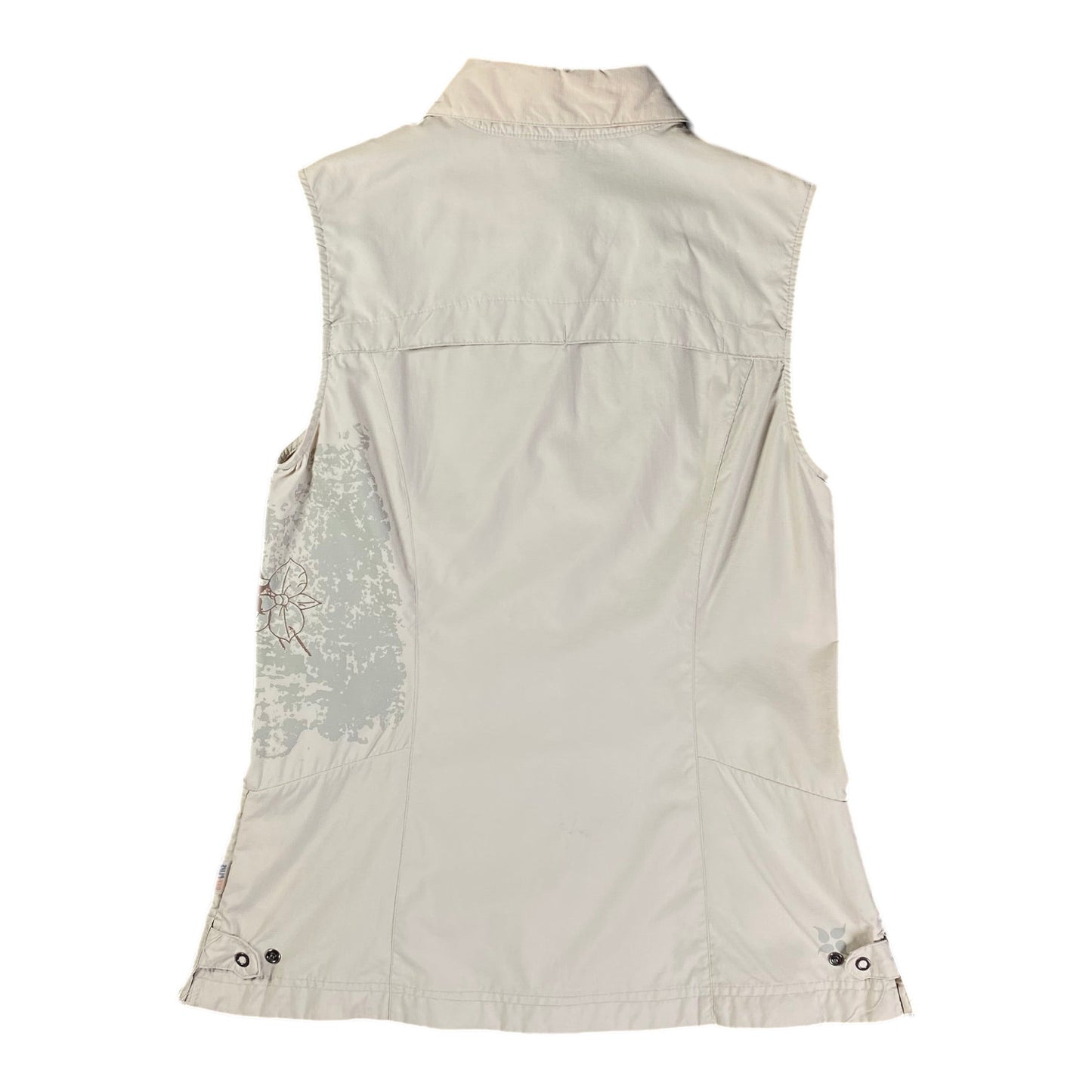 Embroidered McKinley Beige Sleeveless Shirt
