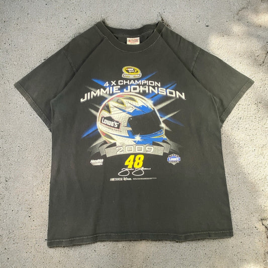 Jimmie Johnson Nascar Champion Black T-shirt