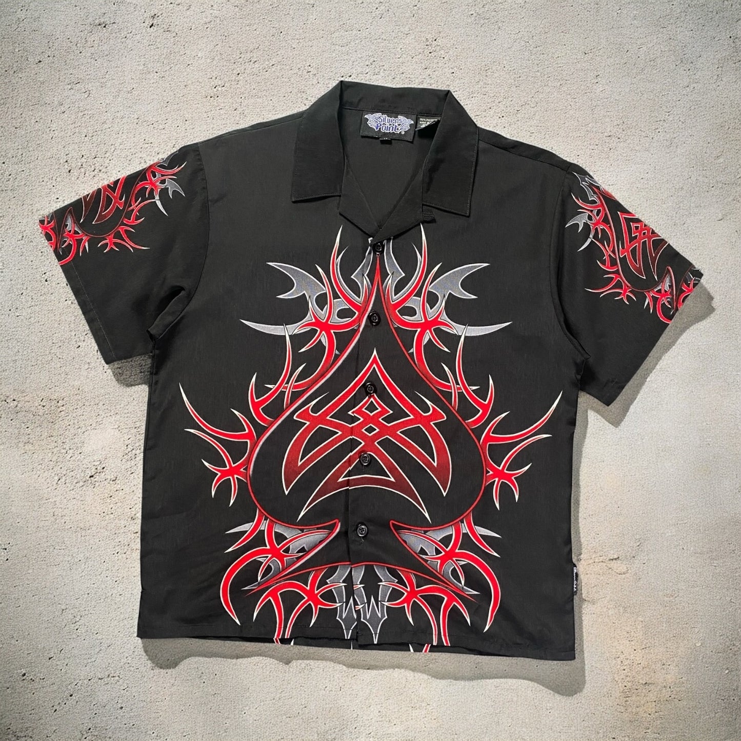 Silver Point Graphic Black Shirt