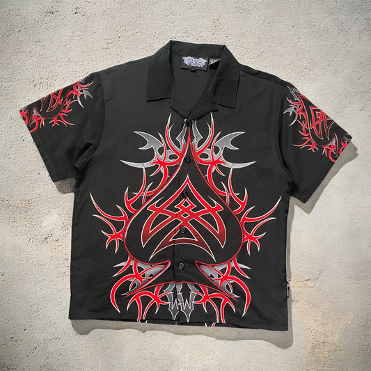 Silver Point Graphic Black Shirt