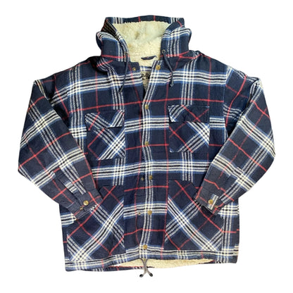 I. C. Mist Black Red White Checkered Heavy Jacket