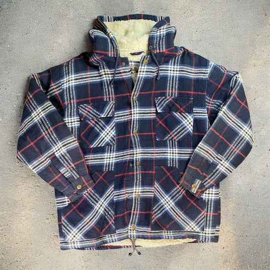 I. C. Mist Black Red White Checkered Heavy Jacket
