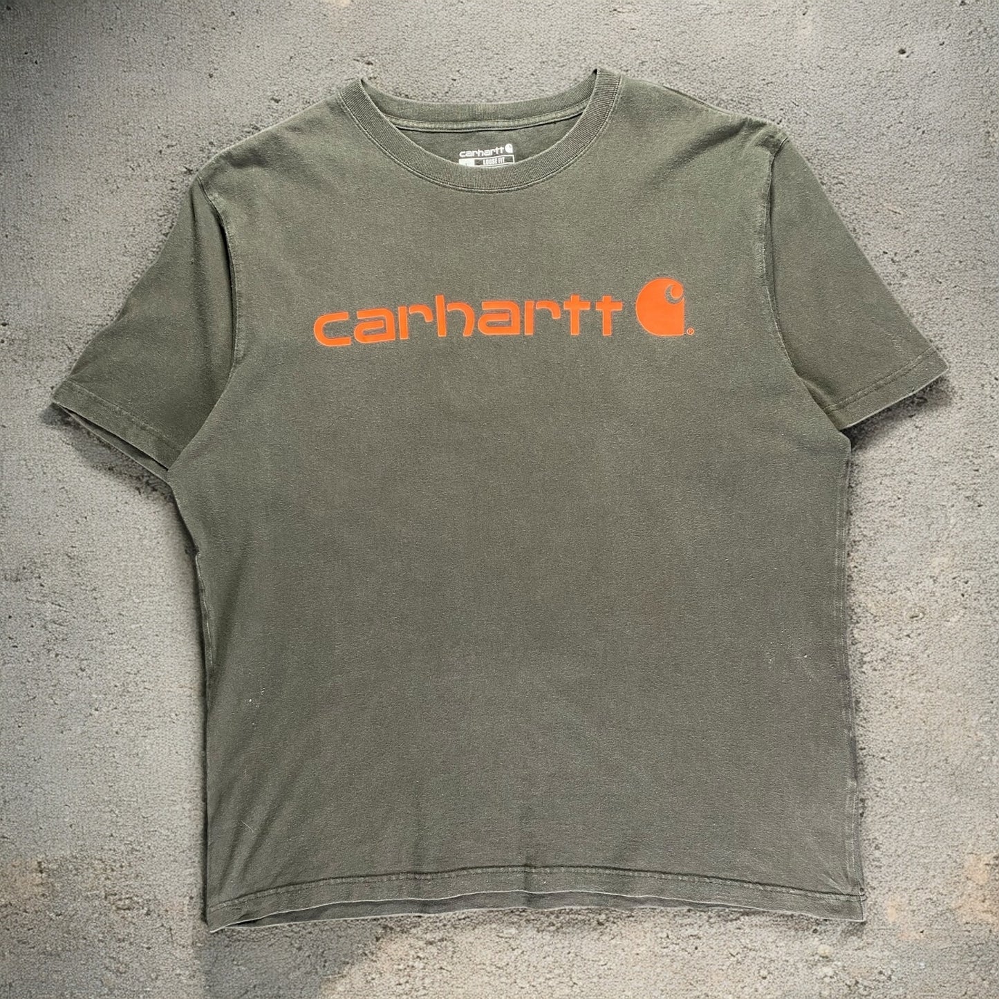 Carhartt Dark Grey Middle Print Loose Fit T-shirt