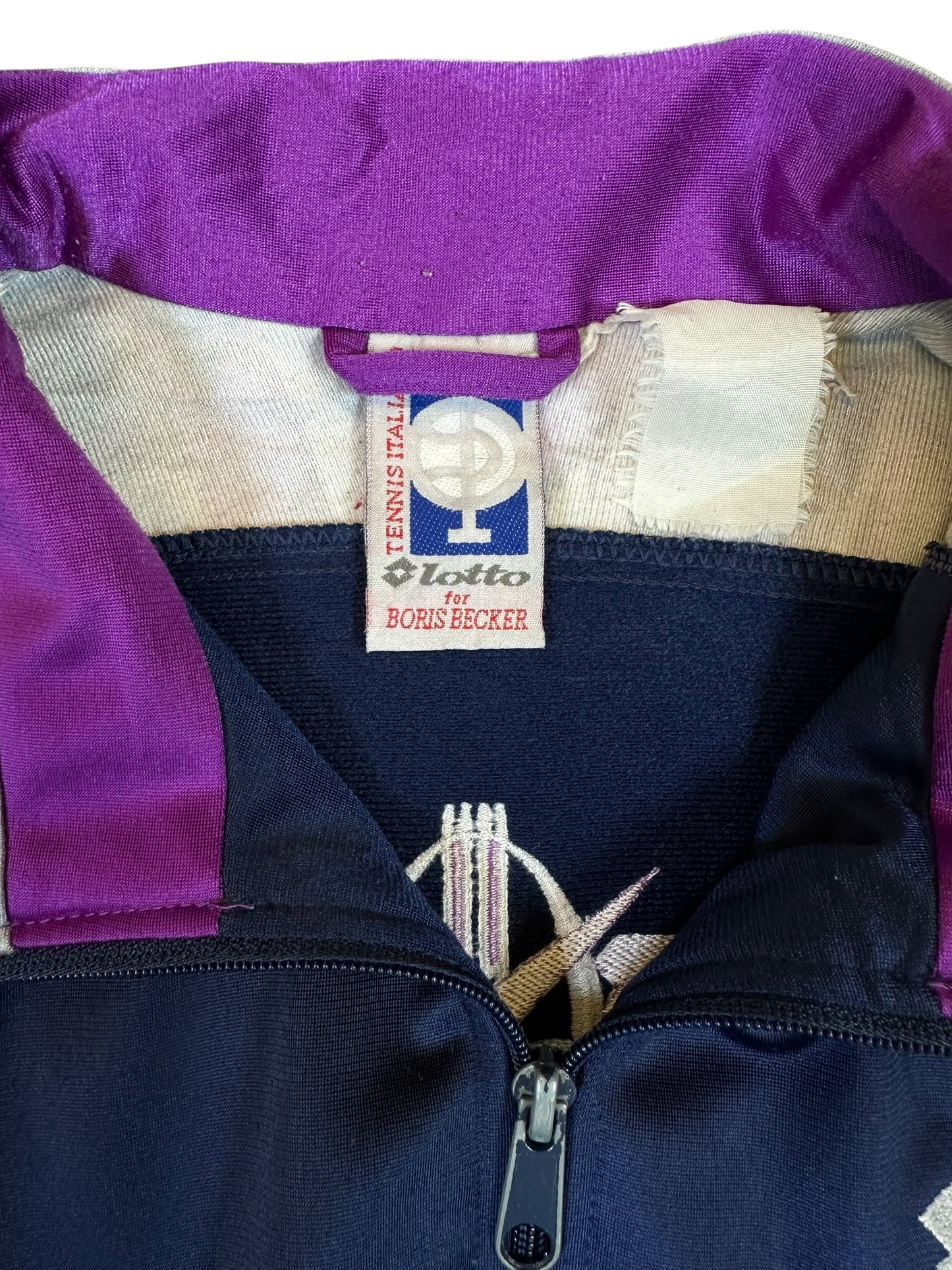 Vintage Lotto Navy & Purple Windbreaker
