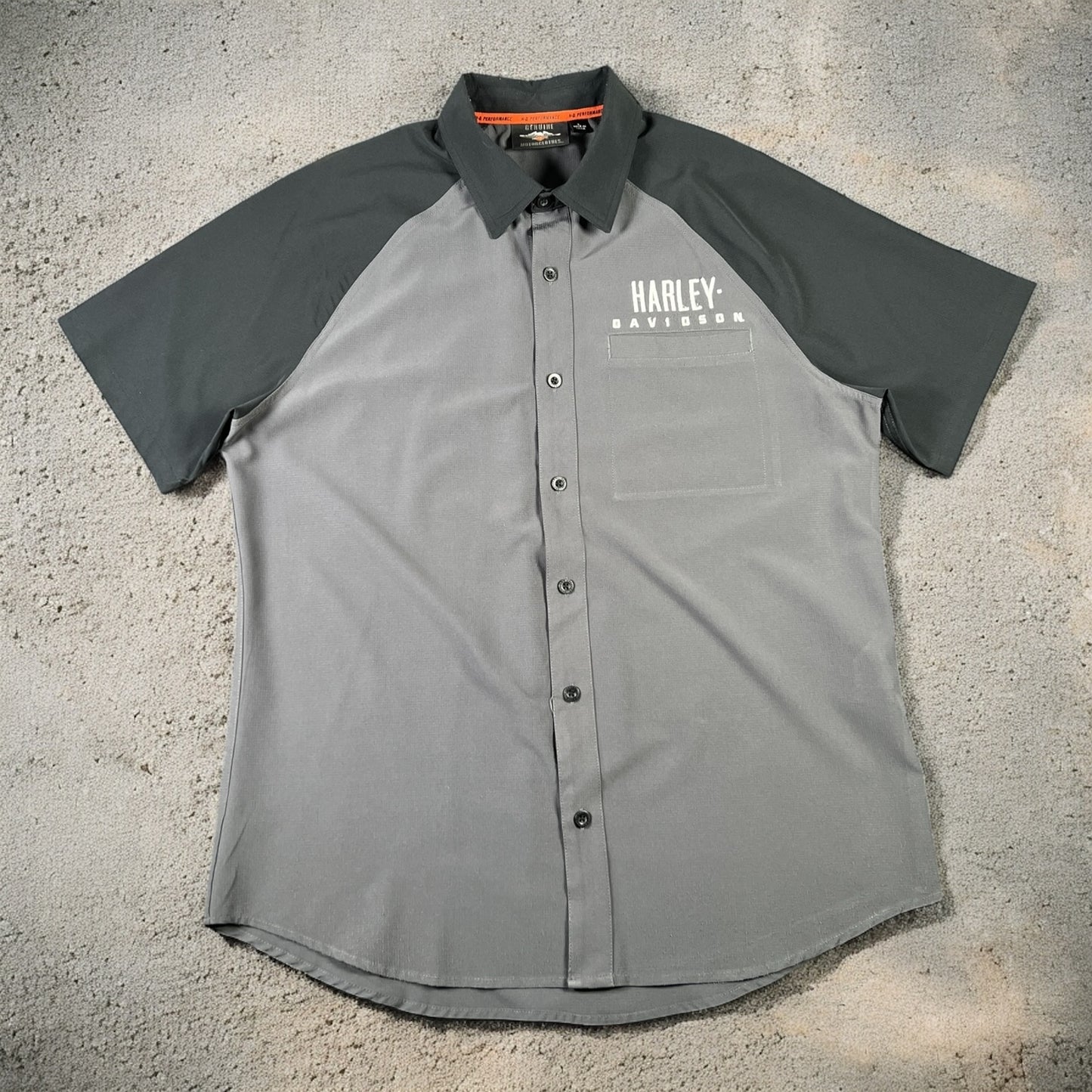 Harley Davidson black and grey shirt