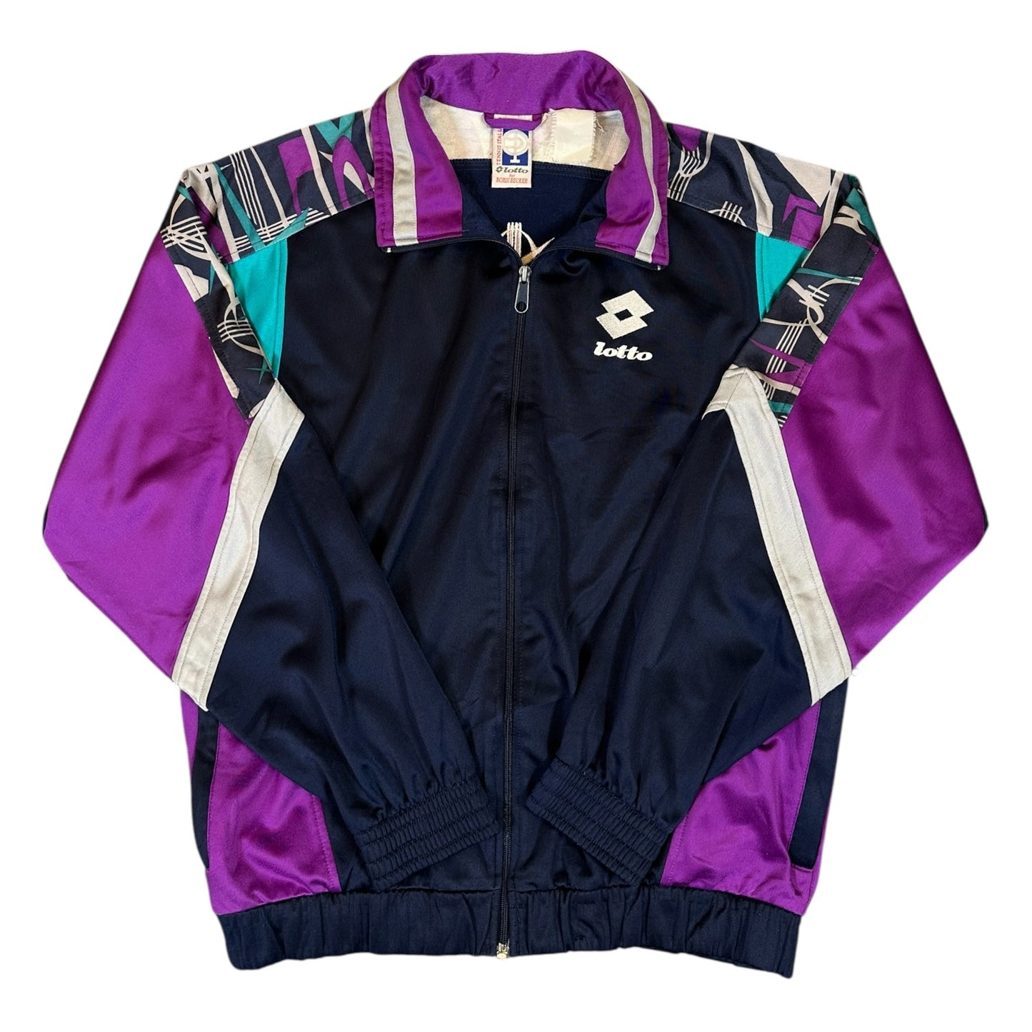 Vintage Lotto Navy & Purple Windbreaker
