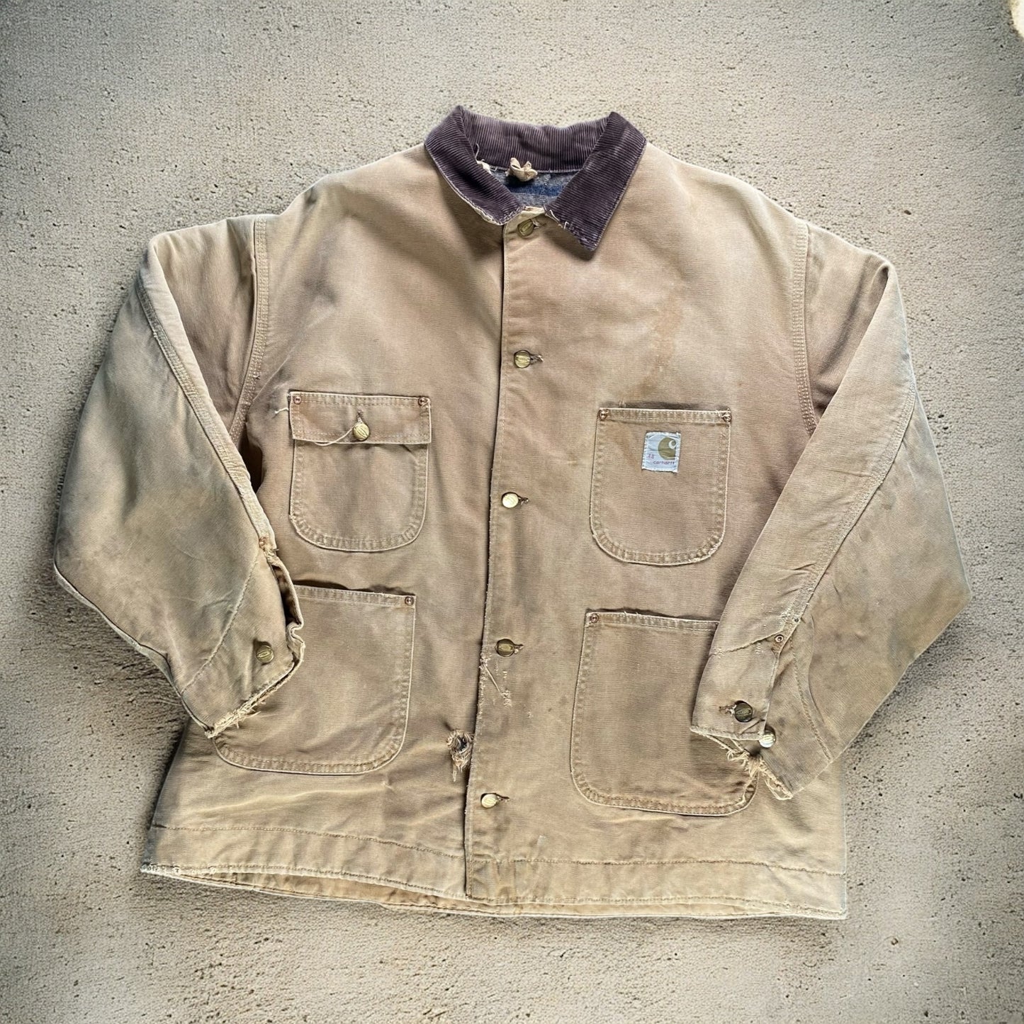Carhartt Duck Canvas Chore Brown Jacket