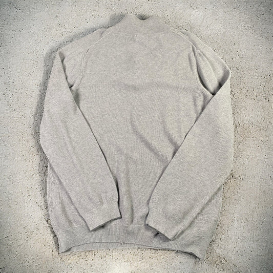 Polo Ralph Lauren Quarter-Zip Long Sleeve Grey Sweater