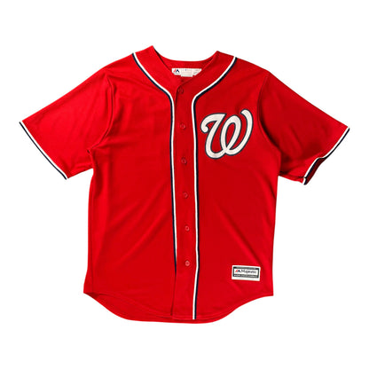 Majestic MLB Washington Nationals Red Alternate Red Jersey
